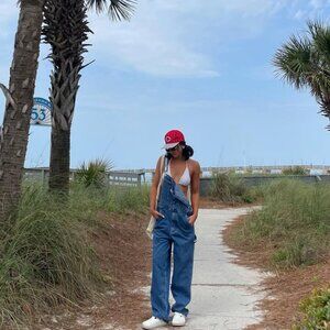 Vintage Tommy Hilfiger Dungaree Denim Overalls - Size Small